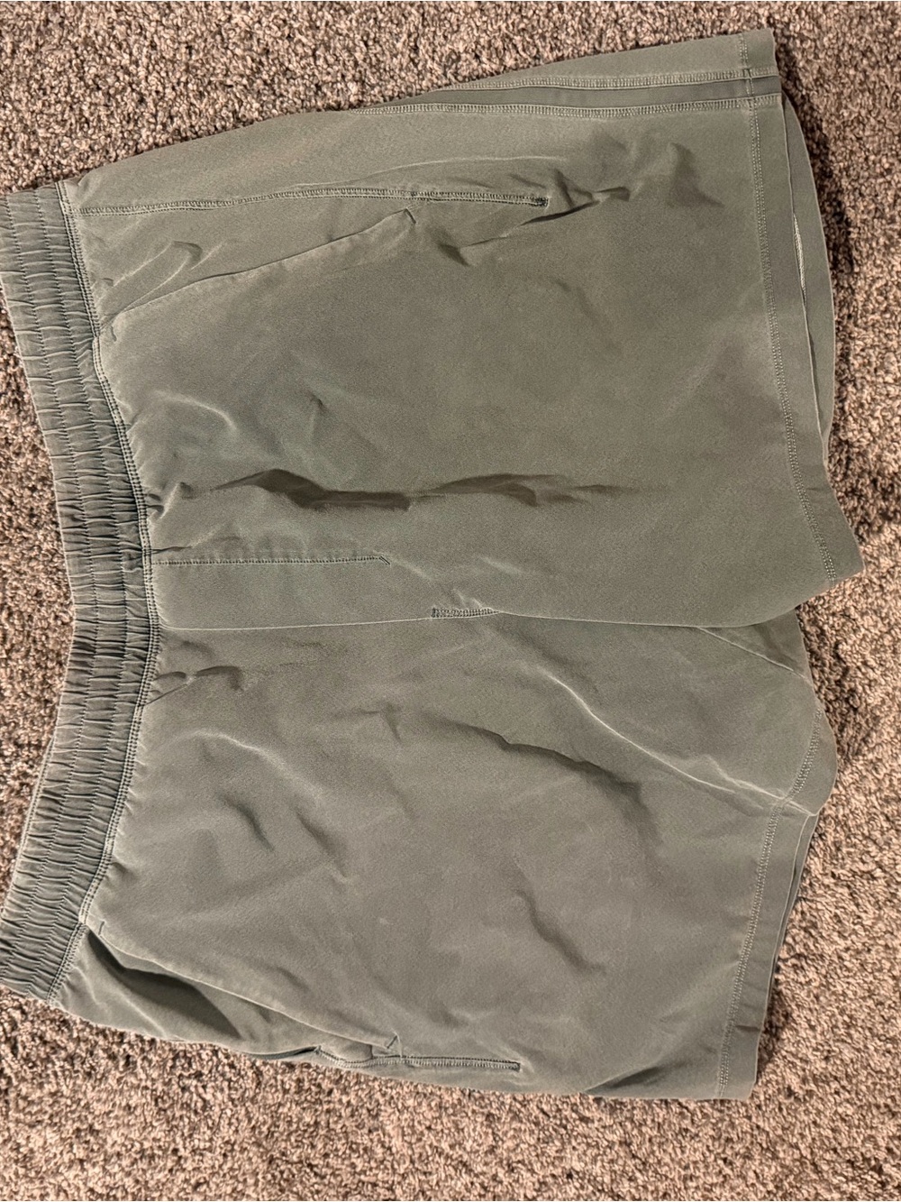 lulu lemon Olive Green Athletic Shorts